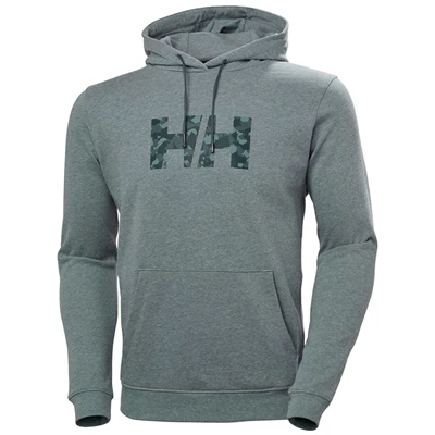 Helly Hansen F2f Organic Cottonhooded Sweatshirts Herre Grå | GZQJOF-943