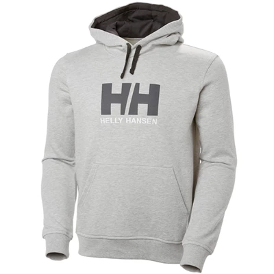 Helly Hansen Hh Logo Hætte Sweatshirts Herre Grå | ADKOTZ-761