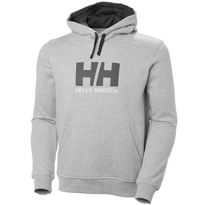 Helly Hansen Hh Logo Hætte Sweatshirts Herre Grå | VZIGPX-614