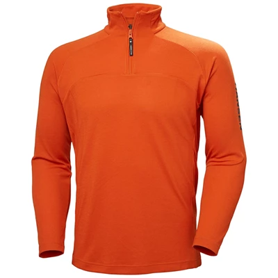 Helly Hansen Hp 1/2 Zip Up Pullover Trøjer Herre Rød Orange | EOBPYU-862