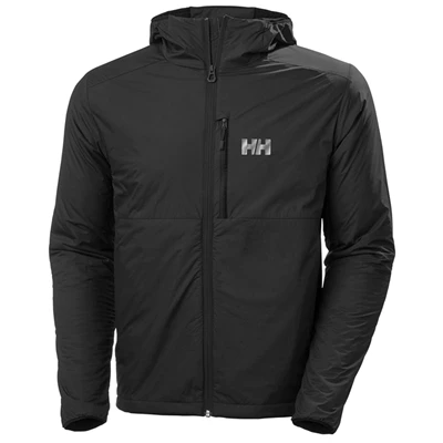 Helly Hansen Odin Stretch Hætte Light Mellemlag Herre Sort | BLTRSX-658