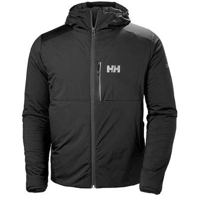 Helly Hansen Odin Stretch Hætte Mellemlag Herre Sort | QANMST-647