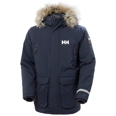 Helly Hansen Reine Parka Jakker Herre Mørkeblå | LKGFIY-571