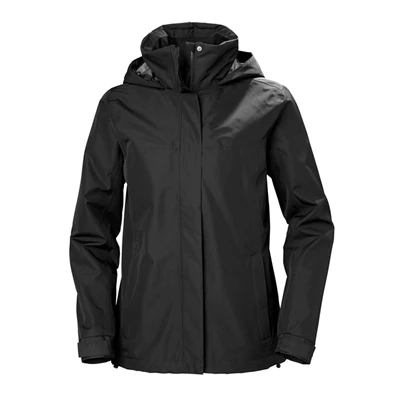 Helly Hansen W Aden Casual Frakker Dame Sort | LNOXSK-806