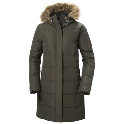 Helly Hansen W Aden Parka Jakker Dame Grå | GFOBWV-672