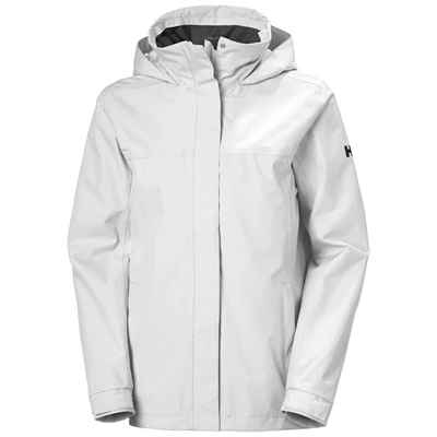 Helly Hansen W Aden Regnfrakker Dame Hvide | MBGHAQ-081