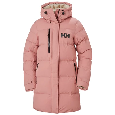 Helly Hansen W Adore Puffy Parka Jakker Dame Grå Lyserød | QBCSGX-367