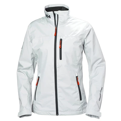 Helly Hansen W Crew Sejlerjakker Dame Hvide | YZCROT-984