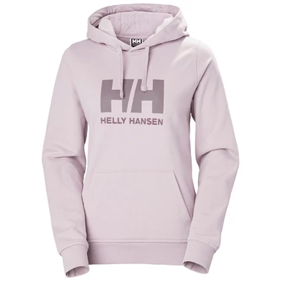 Helly Hansen W Hh Logo Hætte Sweatshirts Dame Grå | HDILRF-251