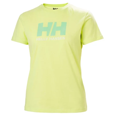 Helly Hansen W Hh Logo T Skjorte Dame Lysegrøn | WRTJDK-804