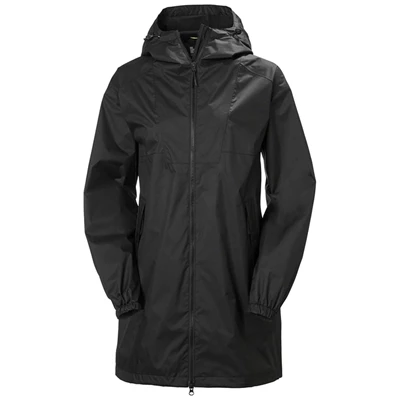 Helly Hansen W Illusion Regnjakker Dame Sort | UOWGPB-874