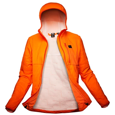 Helly Hansen W Lifaloft Air Hætte Isolerede Jakker Dame Orange Hvide | GRLUOZ-089