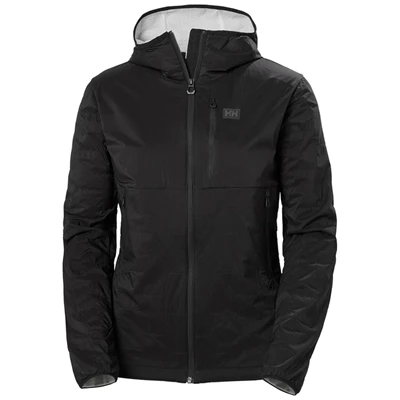 Helly Hansen W Lifaloft Air Hætte Isolerede Jakker Dame Sort | YODQWF-510