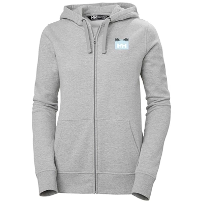 Helly Hansen W Nord Graphic Fzhooded Skjorte Dame Grå | NEVTUF-230