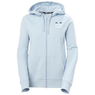 Helly Hansen W Nord Graphic Fzhooded Sweatshirts Dame Grå | PYLNHU-476