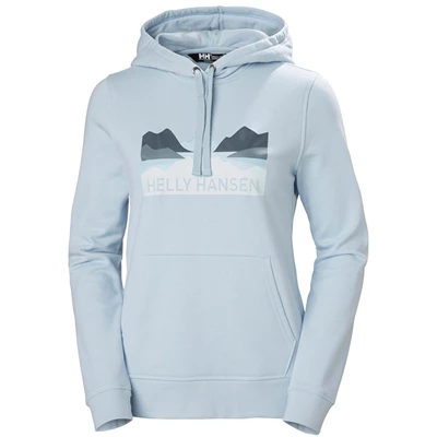 Helly Hansen W Nord Graphic Pullover Hætte Sweatshirts Dame Grå | YZKOFU-061