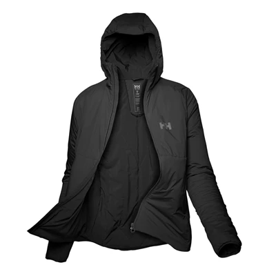 Helly Hansen W Odin Stretch Hætte Mellemlag Dame Sort | KNCEDU-102