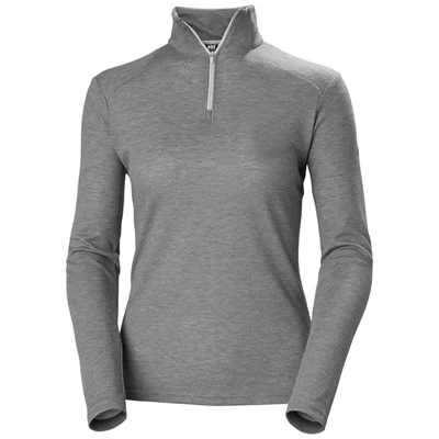 Helly Hansen W Siren 1/2 Zip Up Pullover Skjorte Dame Grå | VCRKSX-904