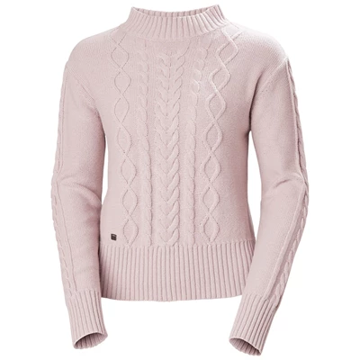 Helly Hansen W Siren Cable Knit Skjorte Dame Grå | HDCRJL-174