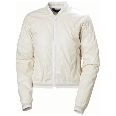 Helly Hansen W Tricolore Quilted Skijakker Dame Hvide | ABZXWE-562