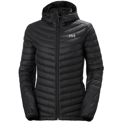 Helly Hansen W Verglas Hætte Hybrid Dunjakker Dame Sort | ILEUYM-456