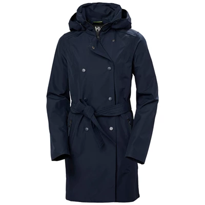 Helly Hansen W Welsey Ii Trench Casual Jakker Dame Mørkeblå | CBPOFM-465