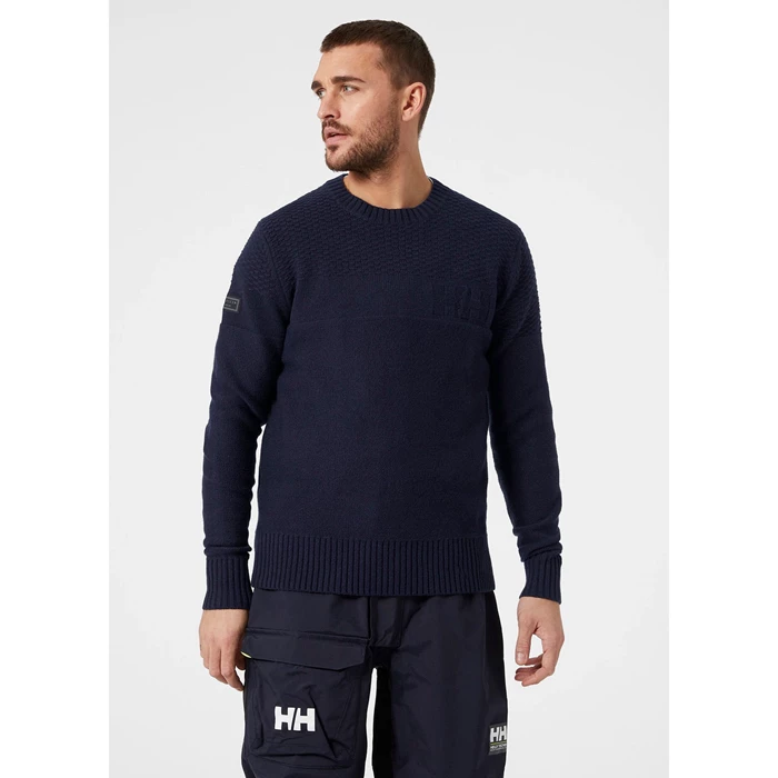 Helly Hansen Arctic Ocean Knit Trøjer Herre Mørkeblå | CLVBKJ-279