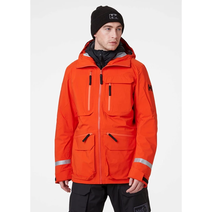 Helly Hansen Arctic Patrol Modular Parka Jakker Herre Rød Grå | PIZETJ-078