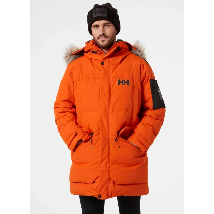 Helly Hansen Bouvet Parka Jakker Herre Rød Orange | ROTCPH-675