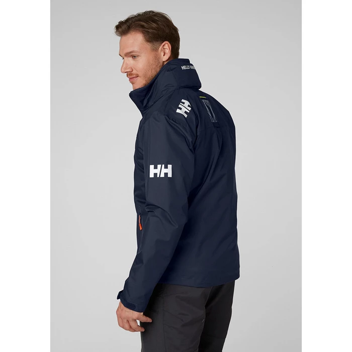 Helly Hansen Crew Hætte Sejlerjakker Herre Mørkeblå | HUXDGN-463