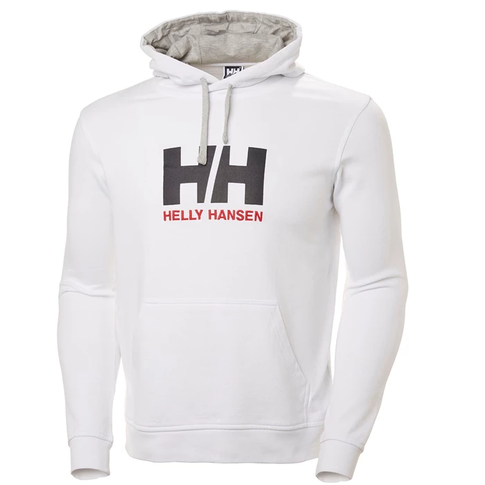 Helly Hansen Hh Logo Hætte Sweatshirts Herre Hvide | DYZTCU-923