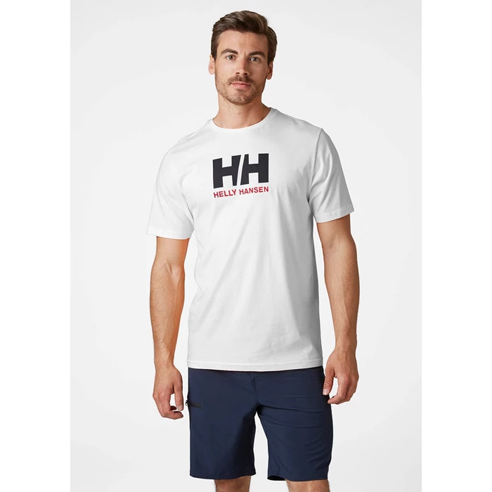 Helly Hansen Hh Logo T Skjorte Herre Hvide | GQAKWS-840