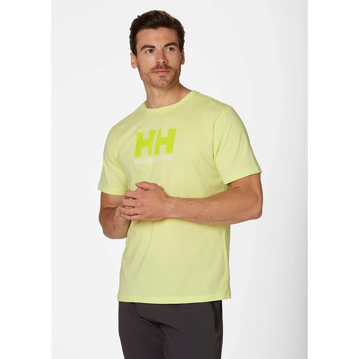 Helly Hansen Hh Logo T Skjorte Herre Lysegrøn | BZASKN-847