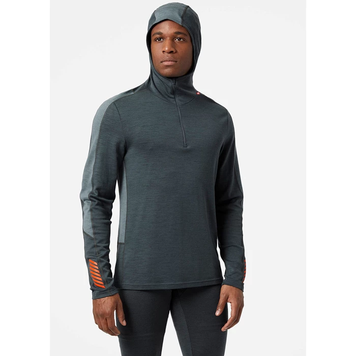 Helly Hansen Lifa Merino Lette Hætte Sweatshirts Herre Grå | CIQGKD-048