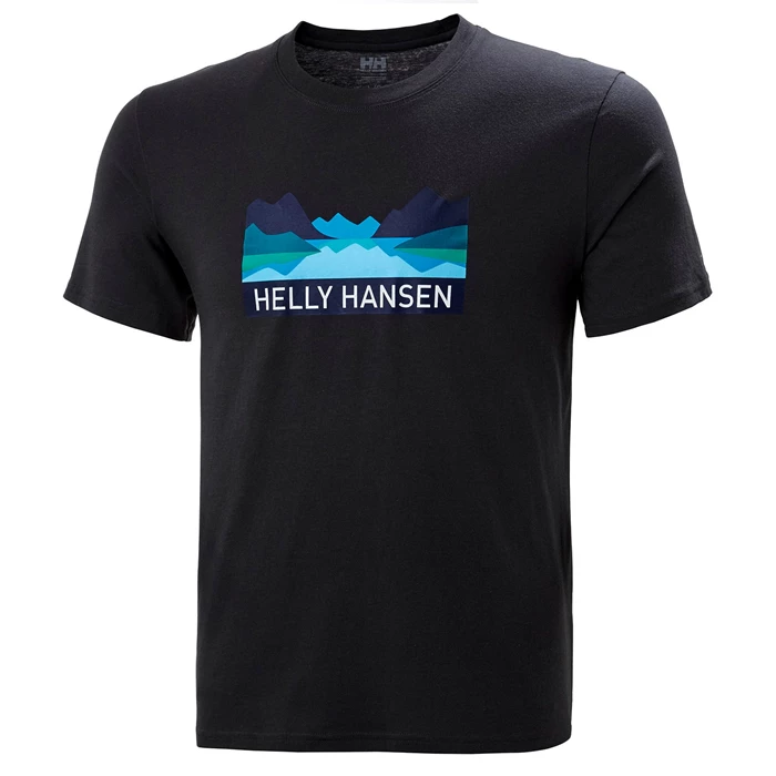 Helly Hansen Nord Graphic T Skjorte Herre Sort | LDMTBP-348