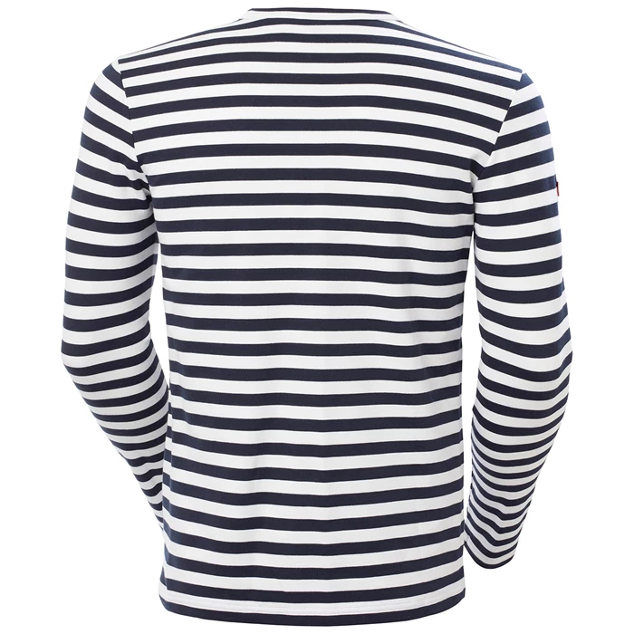 Helly Hansen North Sea Long Sleeve T Skjorte Herre Mørkeblå Striber | VNGWRK-617