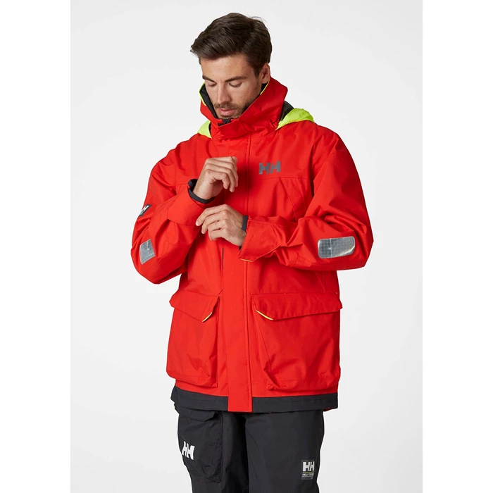 Helly Hansen Pier 3.0 Sejlerjakker Herre Rød | UZSIHF-430