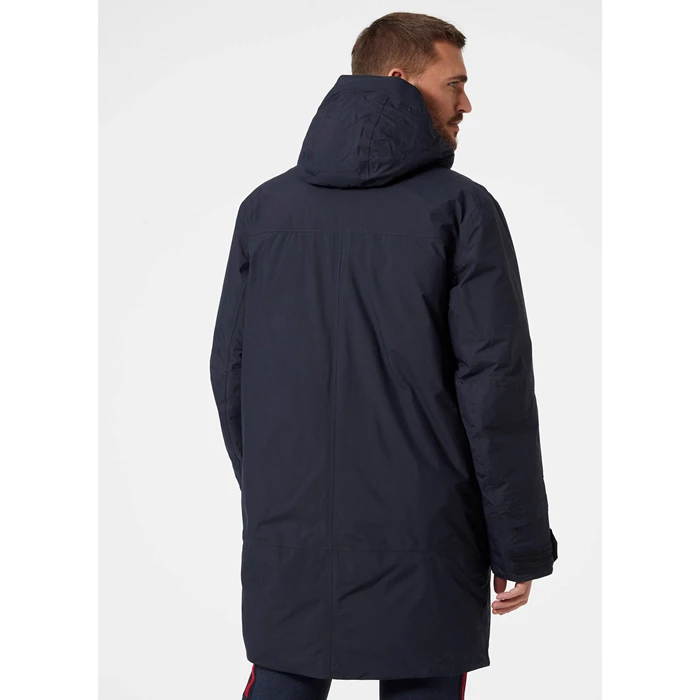 Helly Hansen Rwb Parka Jakker Herre Mørkeblå | CEGVRD-065