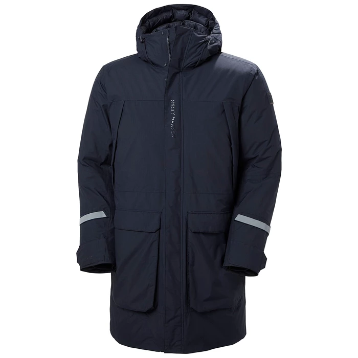 Helly Hansen Rwb Parka Jakker Herre Mørkeblå | CEGVRD-065