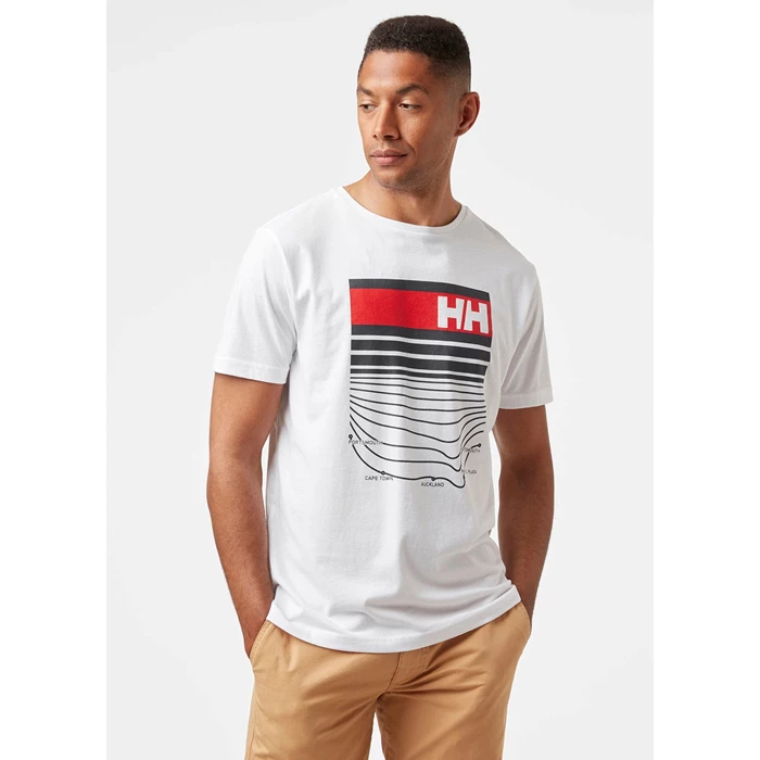 Helly Hansen Shoreline T Skjorte Herre Hvide | SIXBLR-796