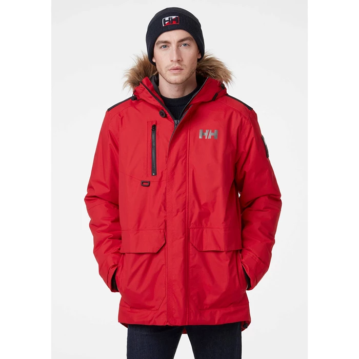 Helly Hansen Svalbard Parka Jakker Herre Rød | HXLBTP-783