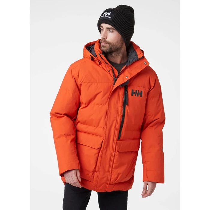 Helly Hansen Tromsoe Parka Jakker Herre Orange Rød | FRNXWB-501