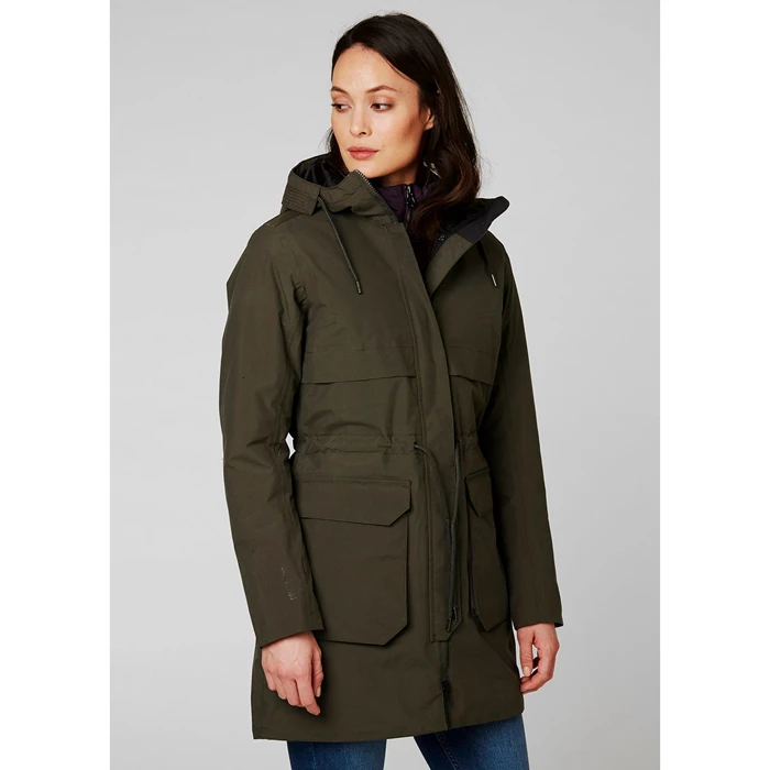 Helly Hansen W Boyne Parka Jakker Dame Sort | QPOWRZ-730