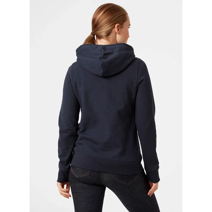 Helly Hansen W Celebrationhooded Sweatshirts Dame Mørkeblå | BRLPVN-014