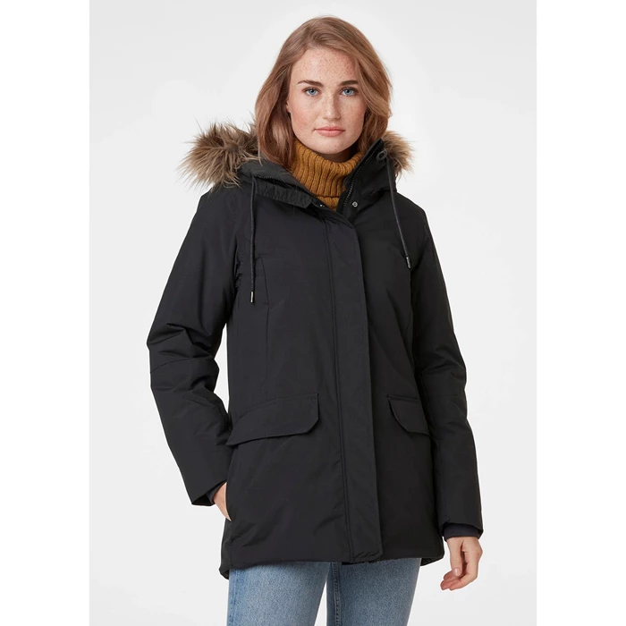 Helly Hansen W Classic Parka Jakker Dame Sort | NTASPR-049