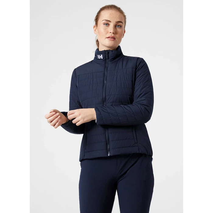 Helly Hansen W Crew 2.0 Mellemlag Dame Mørkeblå | XVUZSK-897