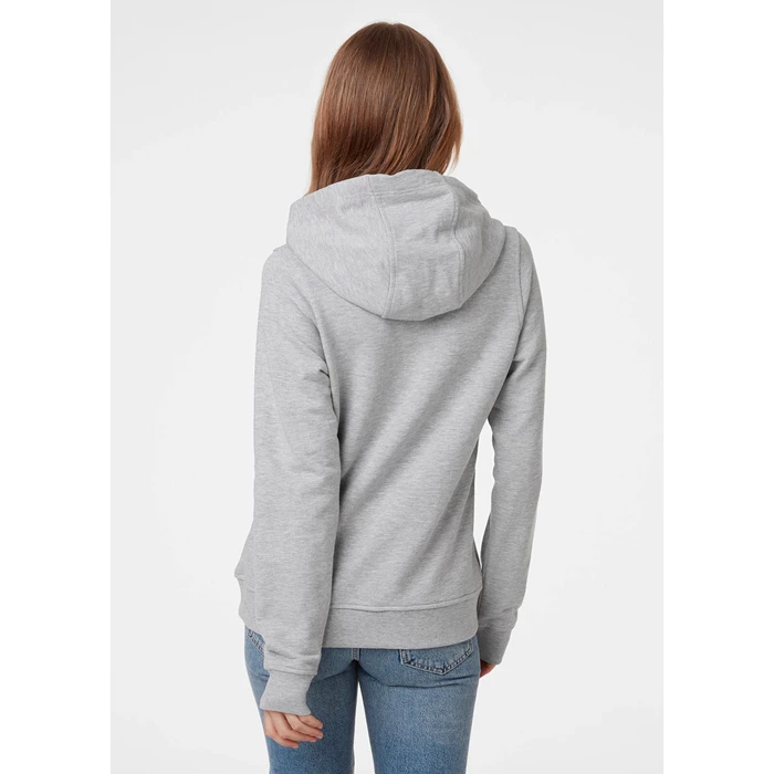 Helly Hansen W Hh Logo Hætte Sweatshirts Dame Grå | IJQZUK-534