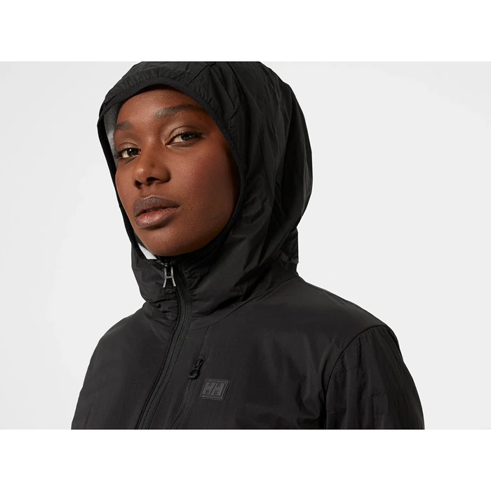 Helly Hansen W Lifaloft Air Hætte Isolerede Jakker Dame Sort | YODQWF-510