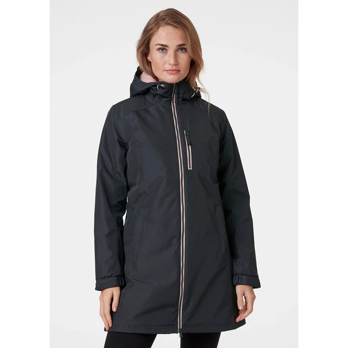 Helly Hansen W Long Belfast Vinter Parka Jakker Dame Grå | HKARVW-710