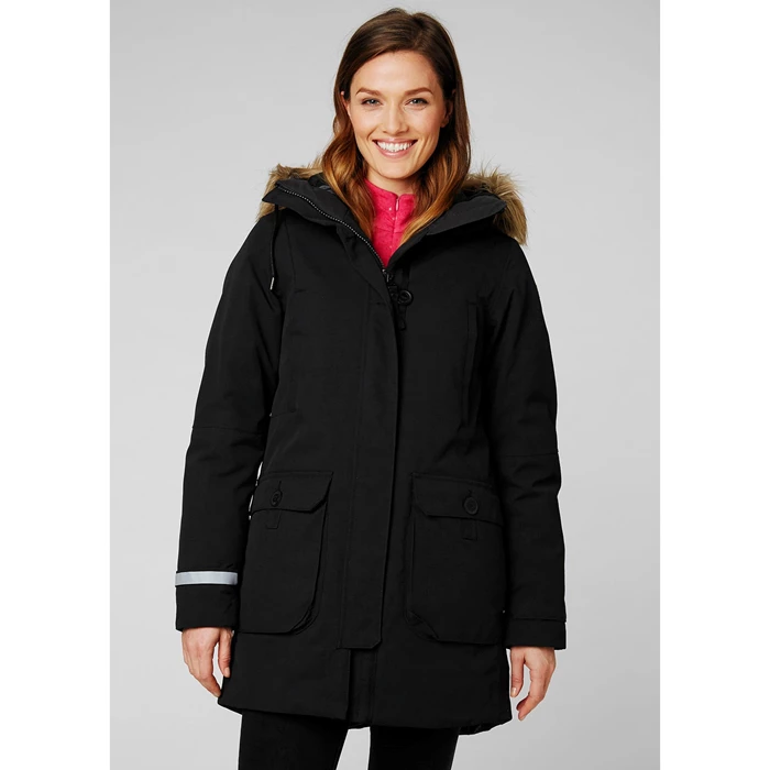 Helly Hansen W Longyear Ii Dunjakker Dame Sort | DPBILA-267